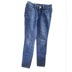 Limited Too Girl's Distressed Blinged Jeans